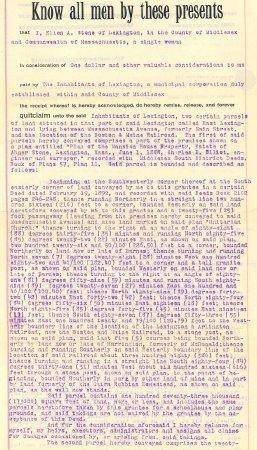 Deed, land for new Adams School, 1911