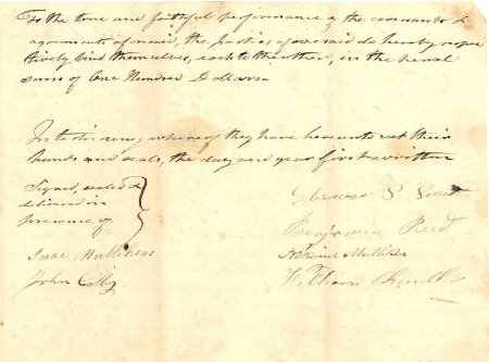 Contract to build Southeast schoolhouse, 1827