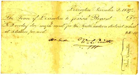 Invoice, wood for the South Eastern district school, 1827