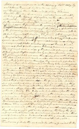 Contract to build Southeast schoolhouse, 1827