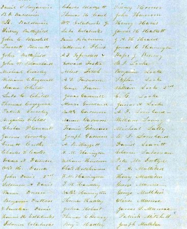 List of persons liable to be enrolled in the militia, 1854