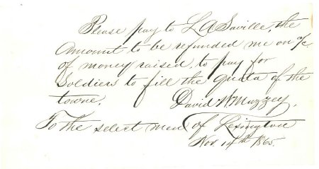 Order to pay Henry Harris, 1865