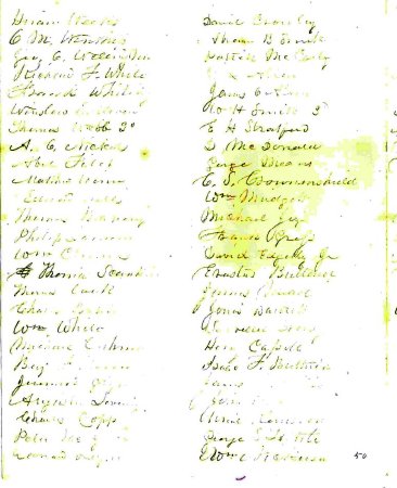 List of names, untitled, 1860