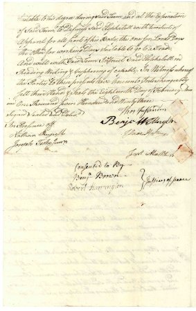 Indenture of Eliphalet Adams, 1793