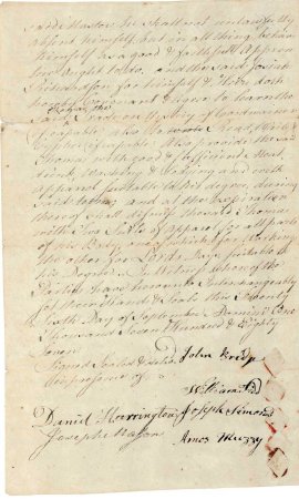 Indenture of Thomas Peirce, 1787