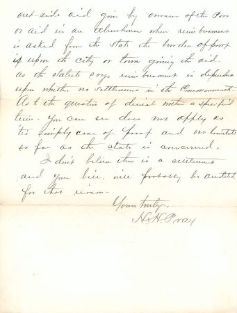 Overseers of the Poor concerning Linwood, 1896