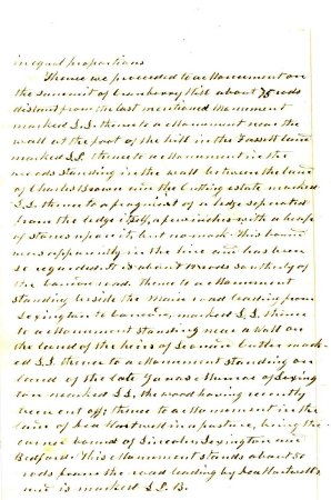 Perambulation between Lexington & Lincoln, 1860
