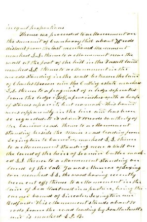 Perambulation between Lexington & Lincoln, 1860